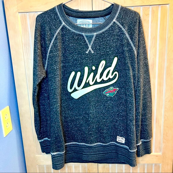 Old Time Hockey Tops - Old Time Hockey Minnesota Wild Sweatshirt Women's Size XL (fits like Large)